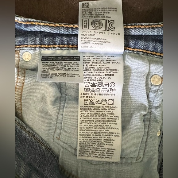 LEVI’s MEN’S 505 36W 30L STRAIGHT REGULAR FIT JEANS pre-loved and worn in - Picture 13 of 15